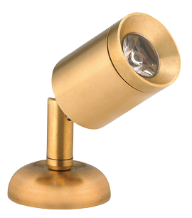 Led Wall-Reading Light (Mini), Brass, 8-30v/1,2w, Led 1x 1w, H=84mm - L4400002 72dpi - L4400002