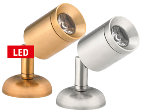 Led Wall-Reading Light (Mini), Brass, 8-30v/1,2w, Led 1x 1w, H=84mm - L4400002 - L4400002