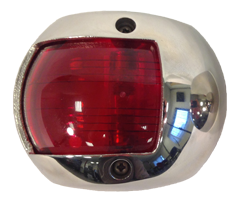 Navigation Light Red, Portside, 112.5°, Led 12v, Stainless Steel Body - L4400170 72dpi - L4400170