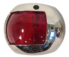 Navigation Light Red, Portside, 112.5&deg;, Led 12v, Stainless Steel Body - L4400170 72dpi - L4400170