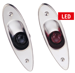 Led Navigation Lights Set For Port-/Starboard (Side Built-In Mount) 12v/6w, Red/Green Lens - L4400195 - L4400196