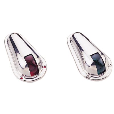 Navigation Lights Set For Port-/Starboard (Side Built-On Mount) 12v/8w, Red/Green Lens - L4400197 72dpi - L4400197