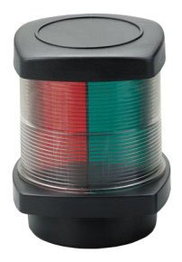 Navigation Light, 3-Colors, 12v/10w, 2x 112,5&deg;/1x 135&deg;, 1nm, Black Housing, Red/Green/Clear Lens - L4400238 1 - L4400238