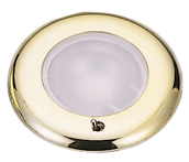 Plastic Led Ceiling Light With Brass Cover, &Oslash;77.2mm, Built-In, 12-24v/1,8w, Warm White, With Switch - L4400250 1 - L4400250