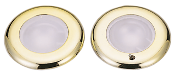 Plastic Led Ceiling Light With Chromed Cover, &Oslash;77.2mm, Built-In, 12-24v/1,8w, Warm White - L4400251 72dpi - L4400251