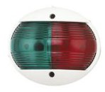 Led-Navigation Light, 2-Colors, 8-30v, Led 1w, 2x 112,5&deg;, White Housing With Red/Green Lens - L4400295 - L4400295