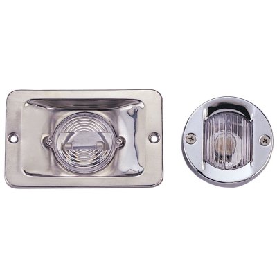 Led-Stern Light, Round, 8-30v/1w, 135&deg;, Led 1x 1w, Stainless Steel Housing With Clear Lens - L4400344 - L4400344