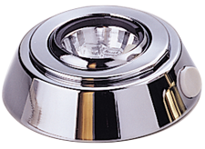 Chromed Brass Led Dome Light, Built-On, 12v, Led 6x0,3w, With Switch, H=36mm, Warm White - L4400520 72dpi - L4400520