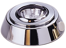 Chromed Brass Led Dome Light, Built-On, 12v, Led 6x0,3w, With Switch, H=36mm, Warm White - L4400520 72dpi - L4400520