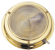 Brass Led Dome Light, Built-On, 12v/1,7w, Led 20x5&oslash;, H39mm, Cool White - L4400534 72dpi 1 - L4400544