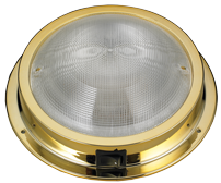 Brass Led Dome Light, Built-On, 12v/1,7w, Led 20x5&oslash;, H49mm, Warm White - L4400556 72dpi - L4400556