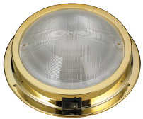 Brass Led Dome Light, Built-On, 12v/1,7w, Led 20x5&oslash;, H49mm, Warm White - L4400556 72dpi - L4400556