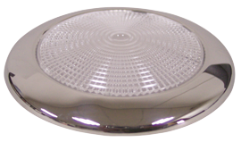Stainless Steel Led Dome Light, Built-On, 12v, Top Led 1w, H=11mm, Warm White - L4400601 72dpi - L4400601