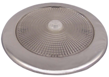 Stainless Steel Led Dome Light, Built-On, 12v/2,26w, Top Led X 28, H=10mm, Warm White - L4400602 72dpi - L4400602