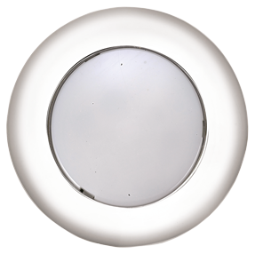 Plastic Led Ceiling Light With White Polycarbonate Housing, &Oslash;77.2mm, Built-In, 12v/2,2w, Led 6x 5&oslash;, Warm White - L4400658 72dpi - L4400658