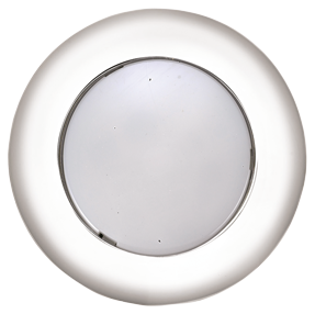 Plastic Led Ceiling Light With White Polycarbonate Housing, &Oslash;77.2mm, Built-In, 12v/2,2w, Led 6x 5&oslash;, Warm White - L4400658 72dpi - L4400658