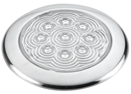 Stainless Steel Led Dome Light, Built-On, 12v/0,5w, Led, H10,6mm, Ip65, Warm White - L4400701 72dpi - L4400701