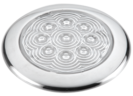 Stainless Steel Led Dome Light, Built-On, 12v/0,5w, Led, H10,6mm, Ip65, Warm White - L4400701 72dpi - L4400701