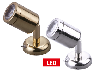 Led Wall-Reading Light (Mini), Brass, 8-30v/1,2w, Led 1x 1w, H=112mm - L4400821 - L4400821