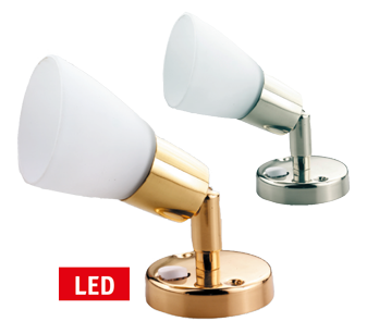 Led Wall Light, Chromed, 8-30v/3,1w, Led 1x 3w, H=153mm - L4400926 - L4400936