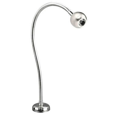 Flexible Led Chart Light, Chromed Brass, 8-30v/1,2w, Led 1x 1w, Warm White, With Switch - L4401326 72dpi - L4401326