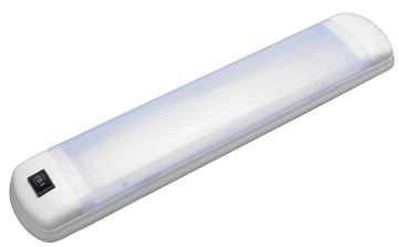 Plastic Led Cabin Light, Built-On, 12-24v/7w, 400x78x30mm, Warm White - L4401804 72dpi - L4401804