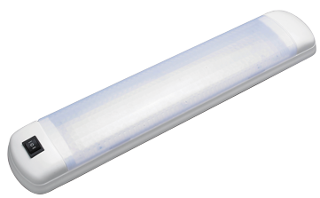 Plastic Led Cabin Light, Built-On, 12-24v/7w, 400x78x30mm, Warm White - L4401804 72dpi - L4401804