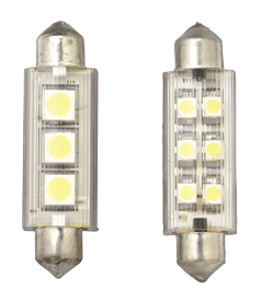 Led Bulb, Festoon Type, 12v, 0,5w, 42x12mm, Light Color: Warm White - L8000010 72dpi - L8000010
