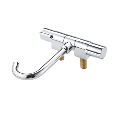 Chromed Plated 2-Control Mixer Tap, Collapsible, &Oslash;14mm Swivel, Connection 3/8", A=60mm, B=140mm, C=180mm, D=155mm, E=60mm - N0103110 72dpi - N0103110