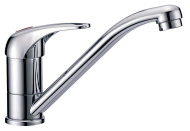 Chromed Plated 1-Handle Mixer Tap, With Swivel, Connection 3/8", 140x78x113mm - N0114201 72dpi - N0114201