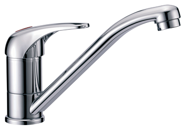 Chromed Plated 1-Handle Mixer Tap, With Swivel, Connection 3/8", 140x78x113mm - N0114201 72dpi - N0114201