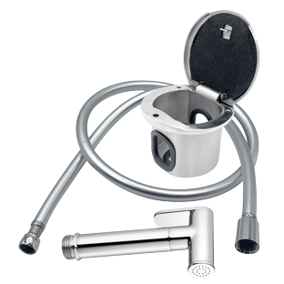 Hand Shower With Stainless Steel Built-In Cabinet; Hose Length=2,5m - N0132258 72dp - N0132258