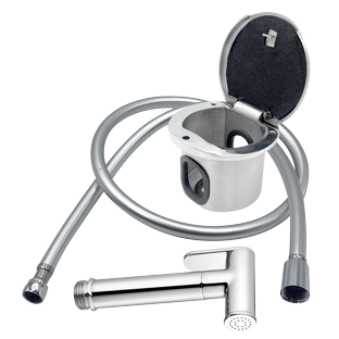 Hand Shower With Stainless Steel Built-In Cabinet; Hose Length=2,5m - N0132258 72dp - N0132258