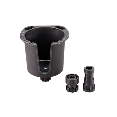 Nylon Drink Holder, Not Foldable, Black, Railing Mount, Incl. 3 Adapters - N0154102 72dpi - N0154102
