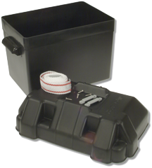 Allpa Battery Box Plastic 'Allpa' Dimensions 285x192x200mm (Black With Black Cover) - N0180121 72dpi - N0180121