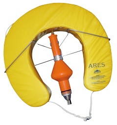 Horseshoe Lifebuoy Model 'Ares', With Rescue Light And Bracket, Yellow - N1515377 72dpi - N1515377