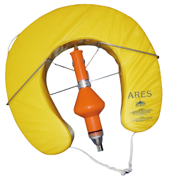 Horseshoe Lifebuoy Model 'Ares', With Rescue Light And Bracket, Yellow - N1515377 72dpi - N1515377