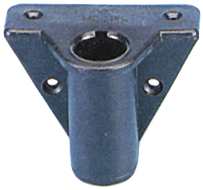 Nylon Rowlock Socket, Side Mounting Bracket, &Oslash;17mm, Black - N1624 72dpi - N1624