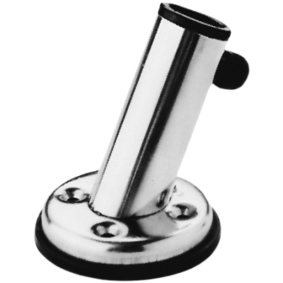 Stainless Steel Flag Pole Base With Deck Mount Base 45&deg;, Inner Size &Oslash;22mm - N2160000 72dpi - N2160000
