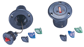 Nylon Deck Entrie With 4 Color-Coded Keys & 6 Name Plates, Hose Connection &Oslash;50mm - N2940007 72dpi - N2940007