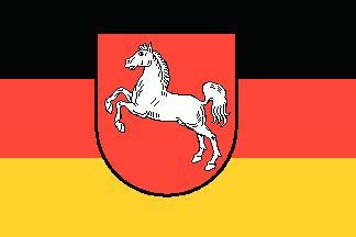 Niedersachsen Flag 20x30cm - Nie2030 72dpi - NIE2030
