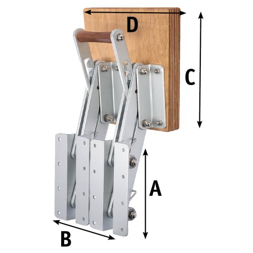 Aluminum Folding Outboard Motor Bracket (Max. 50kg) (With Double Folding Frame) - O0570480 1 - O0570480