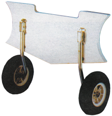 Stainless Steel Launching Wheels Set For Inflatable Boat, Max. 150kg (Not Folding) - O0800080 72dpi - O0800080