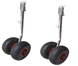 Launching Wheels Set (Folding); With Double Wheels (Max. 180kg Per Set) - O0804080 - O0804080