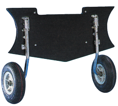 Stainless Steel Launching Wheels Set For Boats With Extended Flaps Floor, Max. 100kg (Folding) - O0836038 72dpi - O0836038