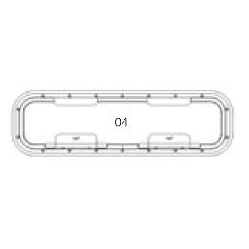 Go&iuml;ot Fly Screen For Portlights Model 'Opal 04' - Opal satin openklapbaar04 1 - 73106621