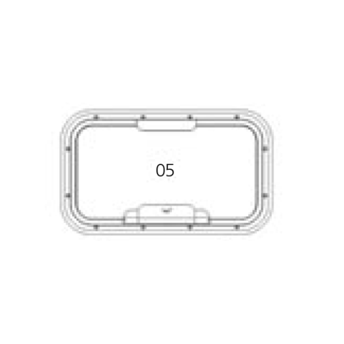 Go&iuml;ot Fly Screen For Portlights Model 'Opal 05' - Opal satin openklapbaar05 1 - 73115848