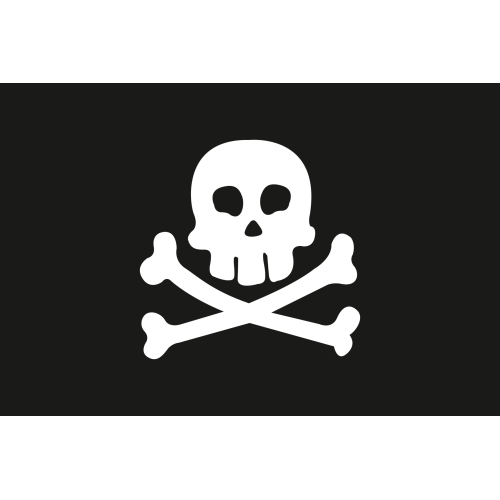 Pirate Flag 50x75cm - Pirat5075 72dpi - PIRAT5075