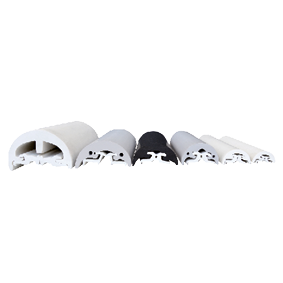 Plastic End-Cap For Fender Profile 'Radial 52 & 65', Light Grey - Radial65totaal - 9080307