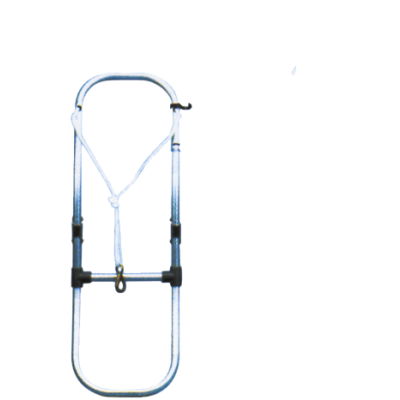 Aluminum Foldable Bathing Ladder For Inflatable Boats, 3-Steps, Dims. Unfolded 300x930mm, Tube &Oslash;25mm - S1130003 72dpi - S1130003